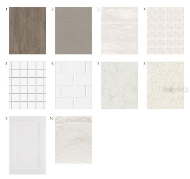 Sample of building materials used in homes in Esplanade at Wiregrass Ranch, Wesley Chapel (Image 21).