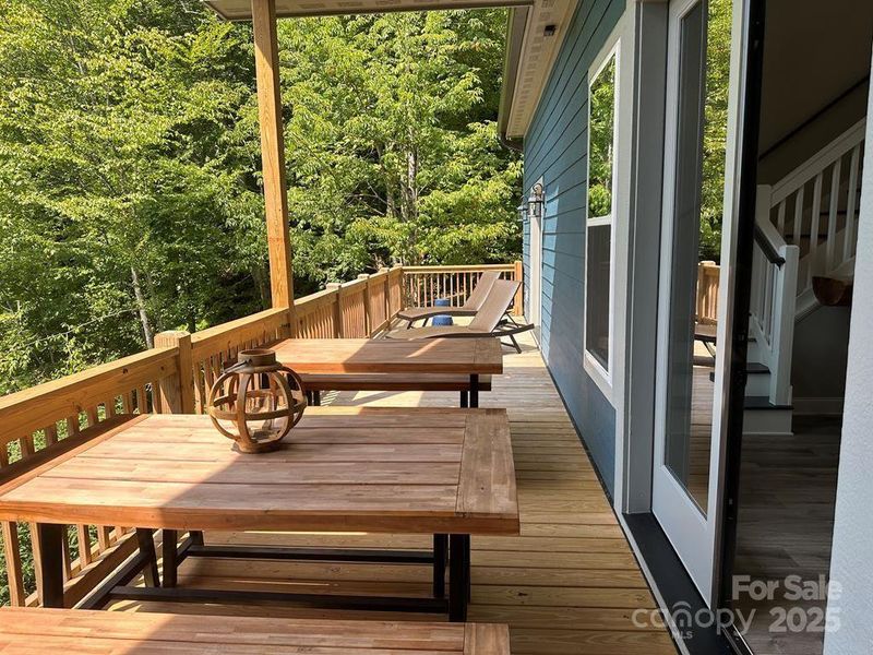 Exterior details and patio area of a home in , Bryson City (Image 3).