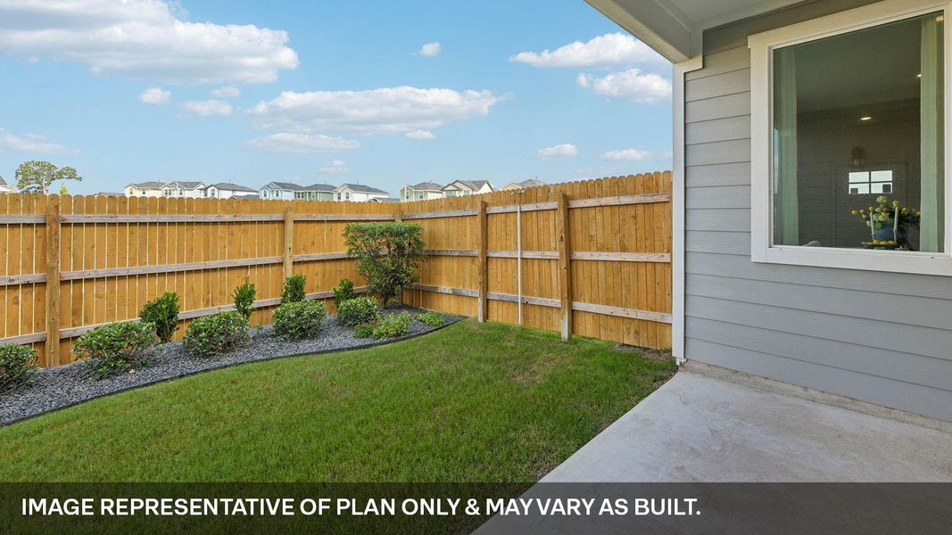 Exterior details and patio area of a home in Valverde, Bastrop (Image 23).
