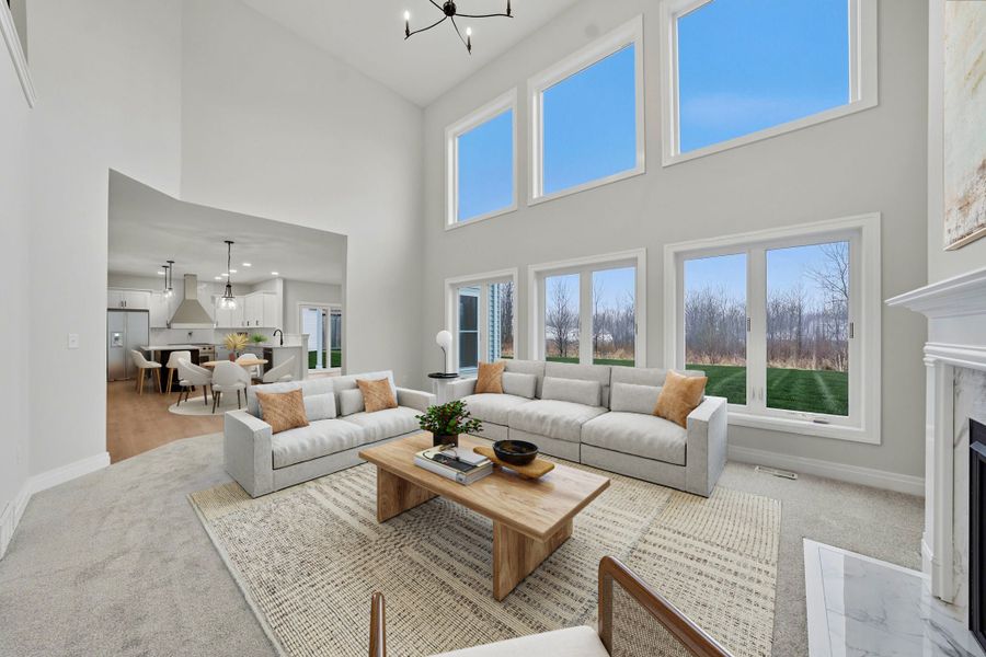 Furnished interior view inside a new home in Wheatfield Crossing, North Tonawanda (Image 6).