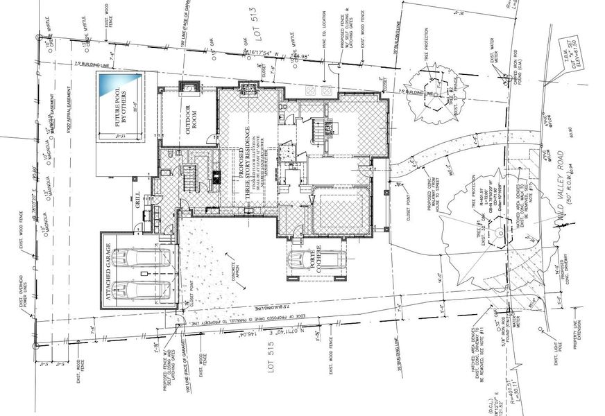 Site Plan of new home. Site Plan of new home.