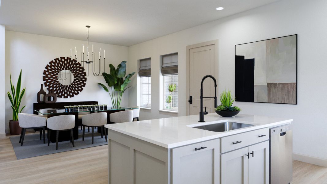 Representative furnished interior of a home built from the Gabriel by Normandy Homes in Hazelwood 40' Series, Frisco (Image 5).