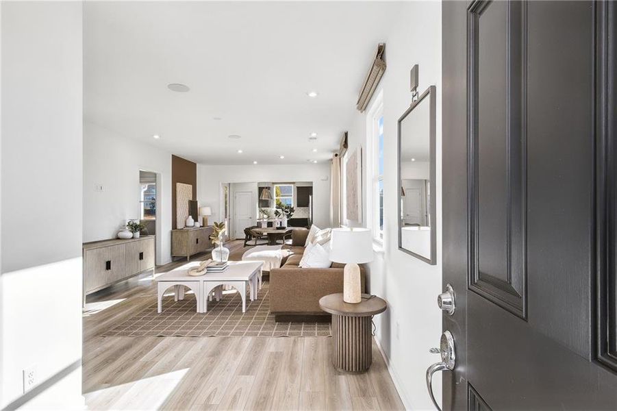 Furnished interior view inside a new home in Sun City Peachtree, Griffin (Image 22). Furnished interior view inside a new home in Sun City Peachtree, Griffin (Image 22).