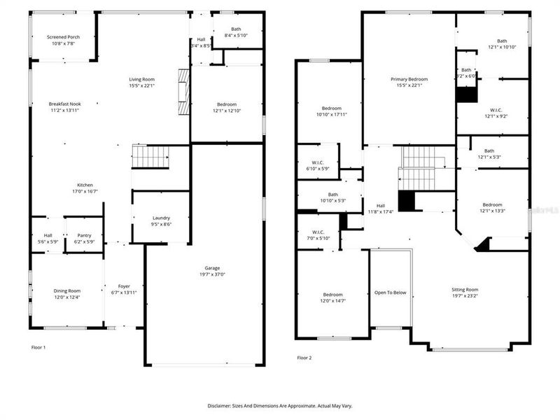 2D floor plan layout of this home in , Sanford, FL (Image 6).