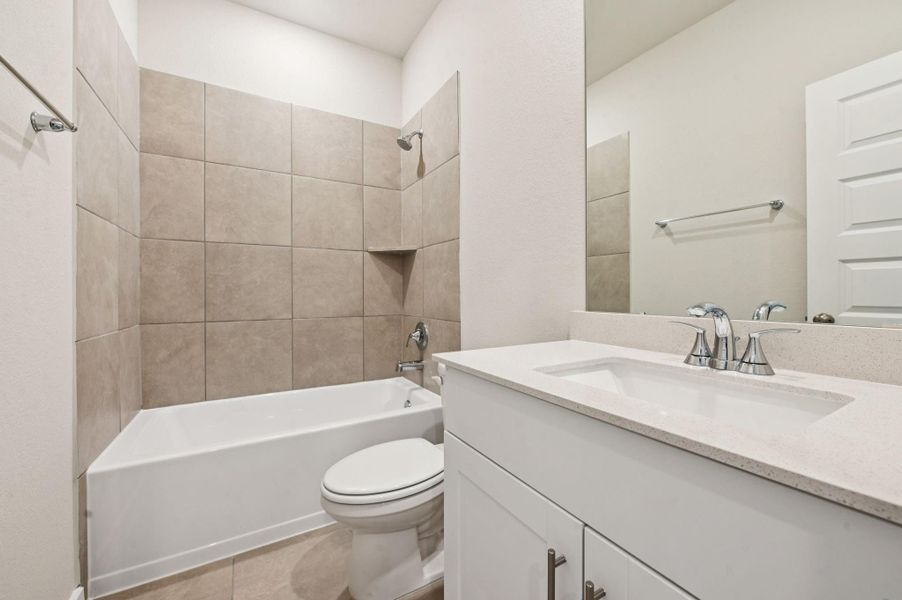 Furnished interior view inside a new home in Landing Meadows - Traditional Series, New Caney (Image 7).