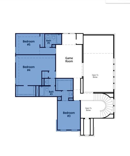 2D floor plan layout of this home in Monterra, Rockwall, TX (Image 4).