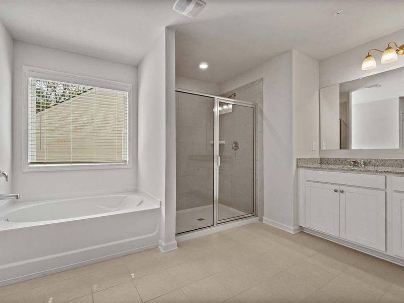 Furnished interior view inside a new home in Greyton Springs Place, Buford (Image 4). Furnished interior view inside a new home in Greyton Springs Place, Buford (Image 4).