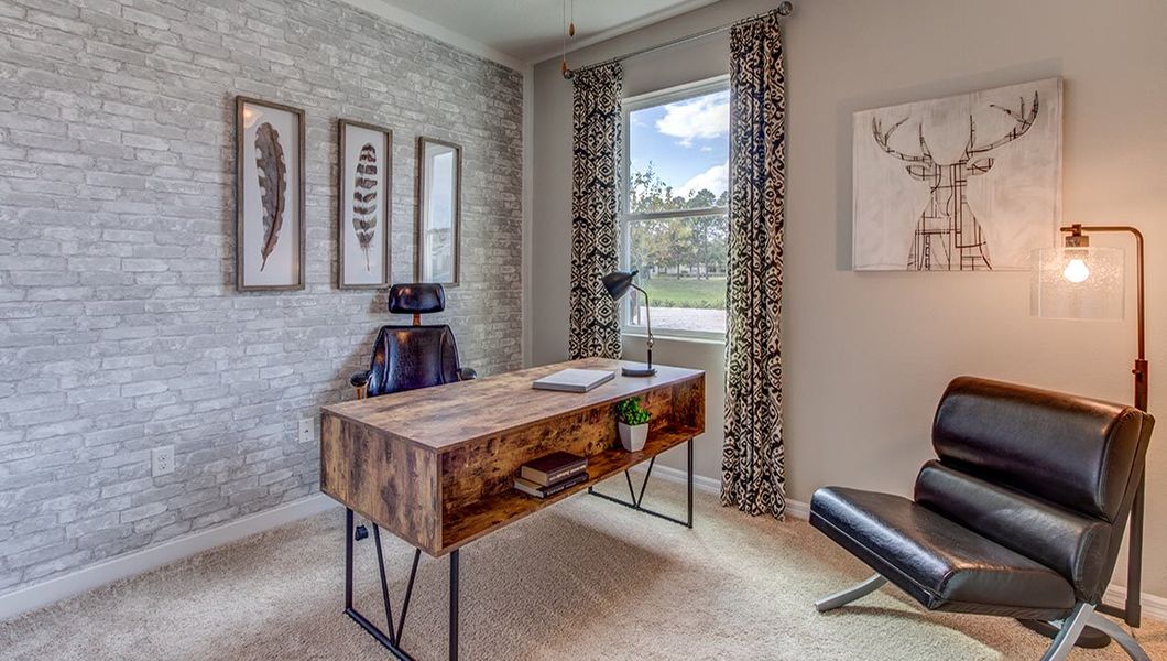 Furnished interior view inside a new home in Mockingbird Reserve at Winding Oaks, Ocala (Image 8).