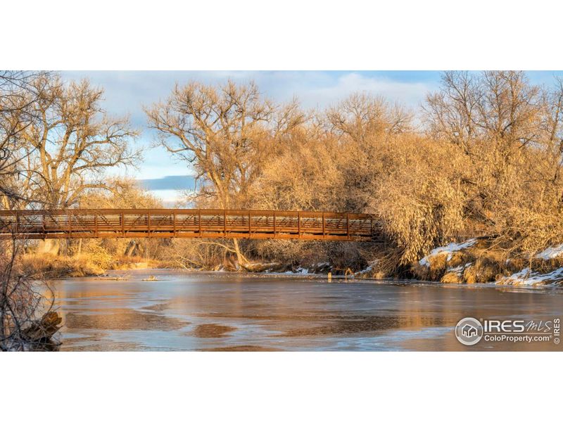 The Poudre River trail system offers great recreational opportunities all year long.