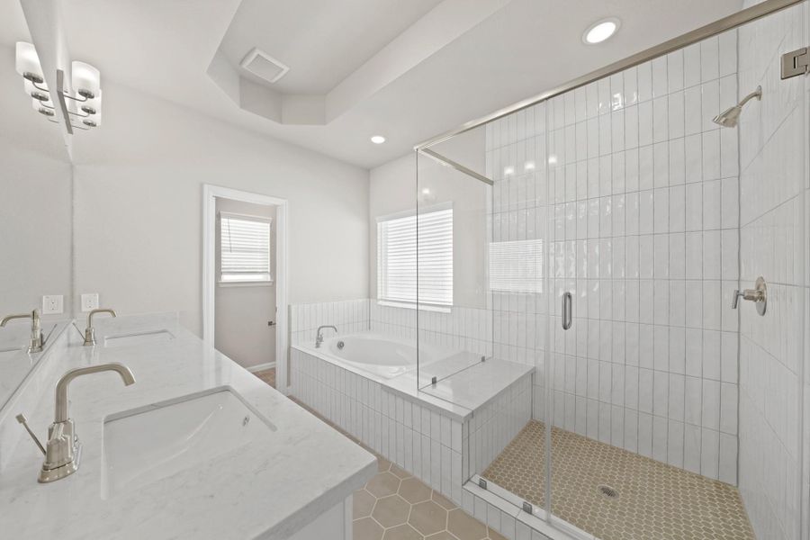 Serene primary bath (*Photo not of actual home and used for illustration purposes only.) Serene primary bath (*Photo not of actual home and used for illustration purposes only.)