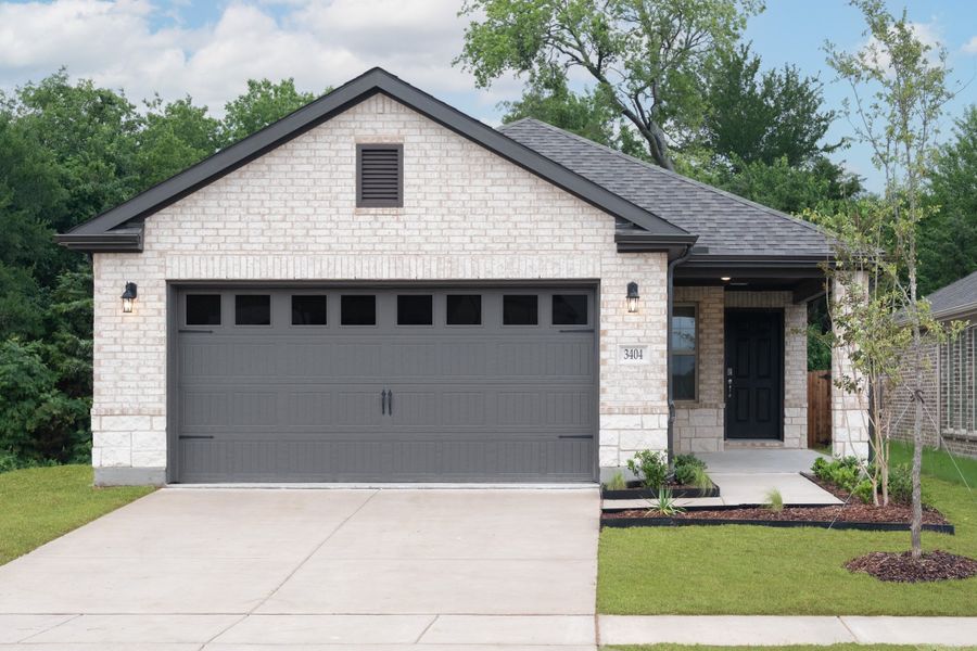 Front exterior of a new home in Churchill, Anna, TX, highlighting curb appeal (Image 1). Front exterior of a new home in Churchill, Anna, TX, highlighting curb appeal (Image 1).