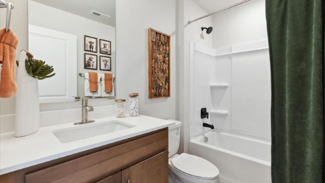 Furnished interior view inside a new home in Horizon Uptown, Aurora (Image 12). Furnished interior view inside a new home in Horizon Uptown, Aurora (Image 12).