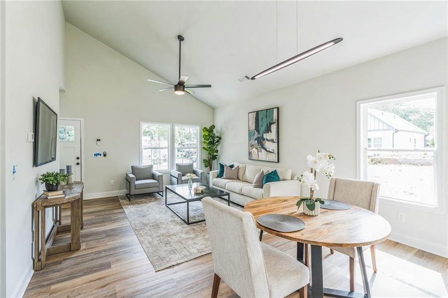 Furnished interior view inside a new home in , Atlanta (Image 25).