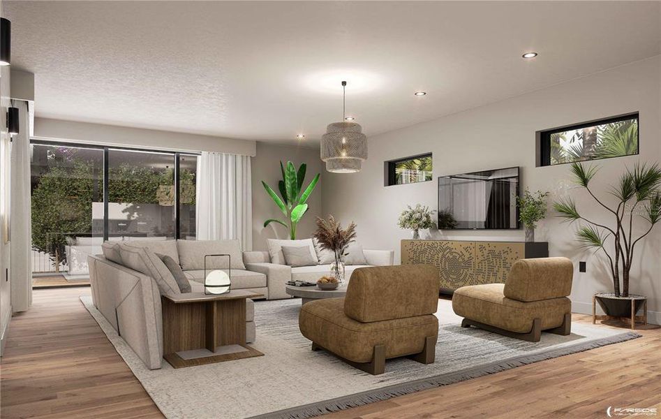 Furnished interior view inside a new home in , Sarasota (Image 6).