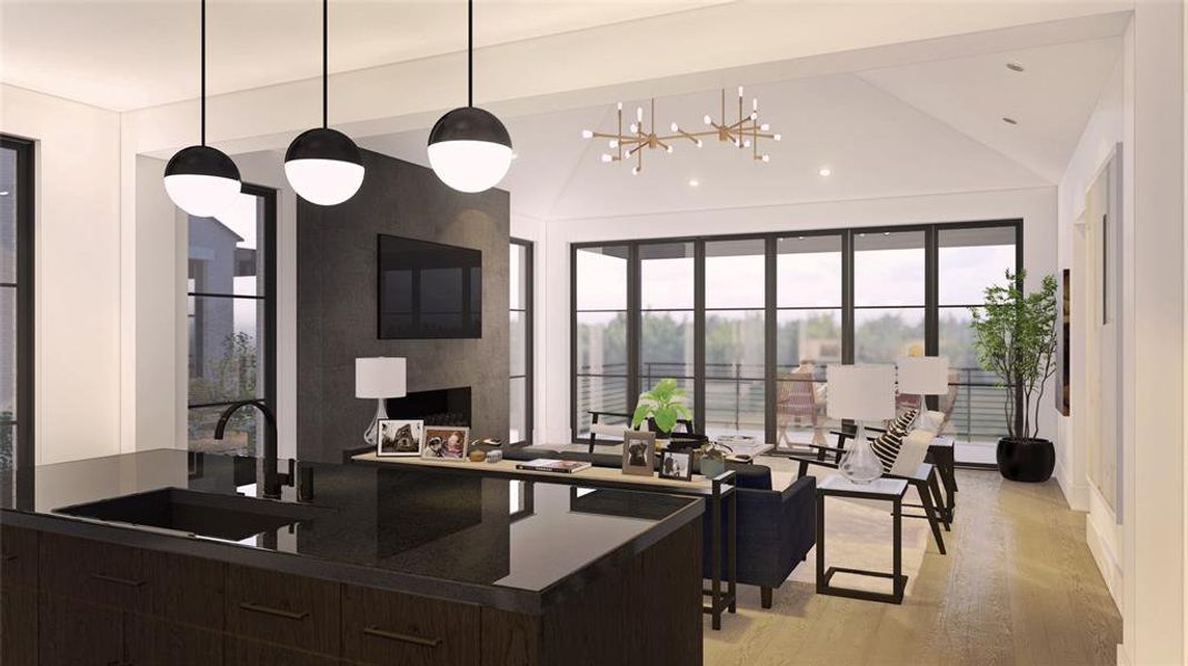 Architectural Rendering-Not actual unit. Villa Five is under construction. Example of Designer selection options