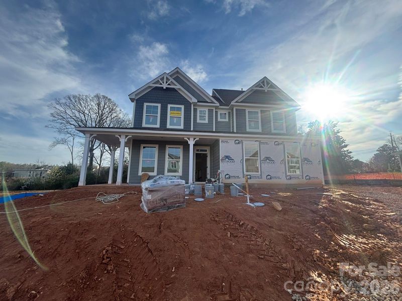 In-progress construction of a new home in Robinson Oaks, Gastonia, NC (Image 26).