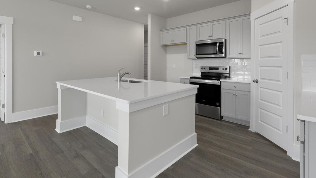 Furnished interior view inside a new home in Indigo Preserve Townhomes, Leland (Image 7).