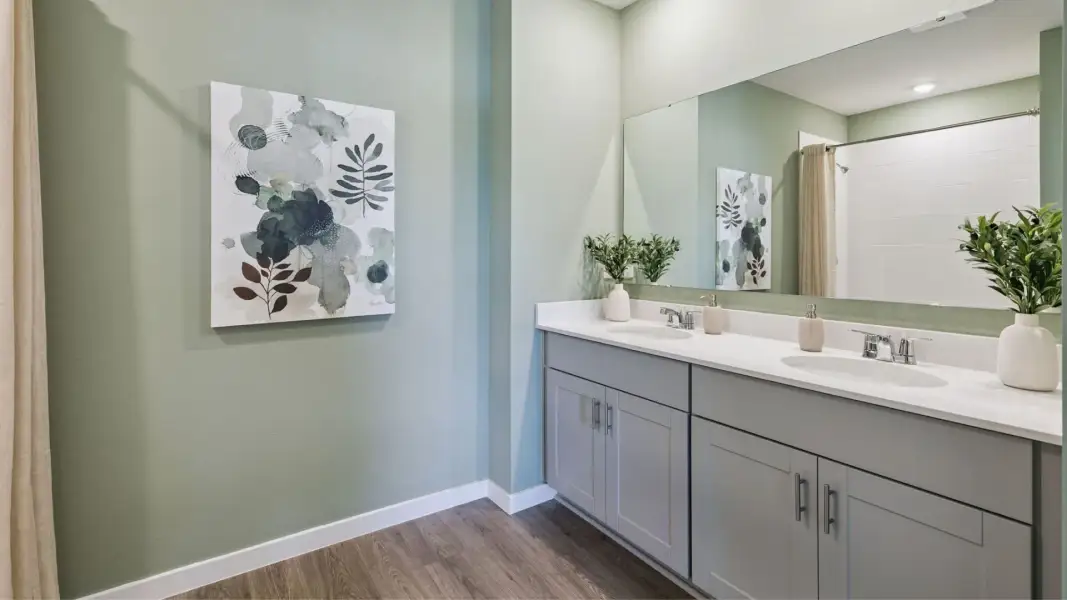 Furnished interior view inside a new home in Harmony West, St. Cloud (Image 20).