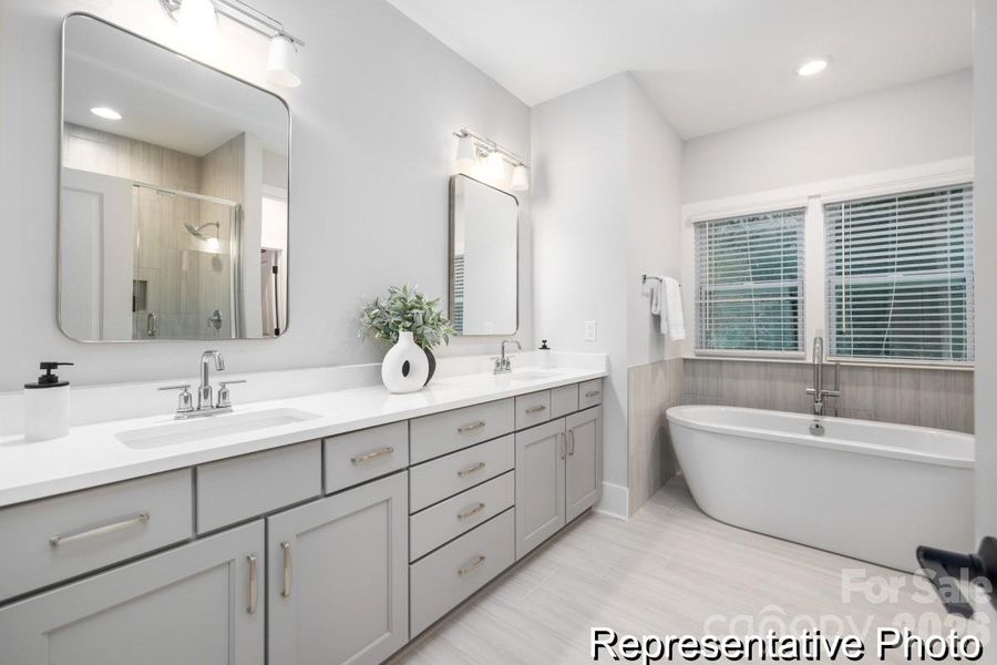 Furnished interior view inside a new home in , Statesville (Image 16).