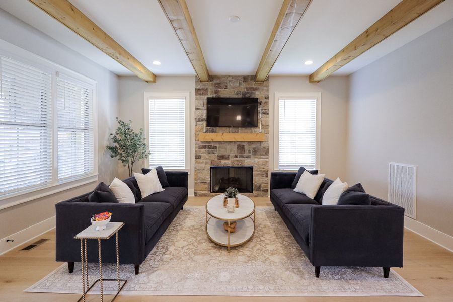 Furnished interior view inside a new home in Faith View, Ooltewah (Image 36).