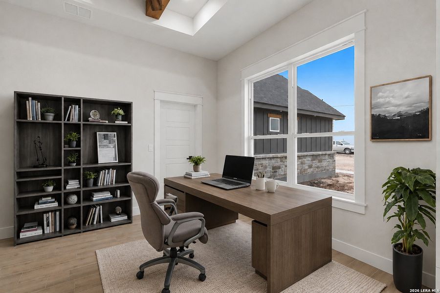 Furnished interior view inside a new home in , La Vernia (Image 24).