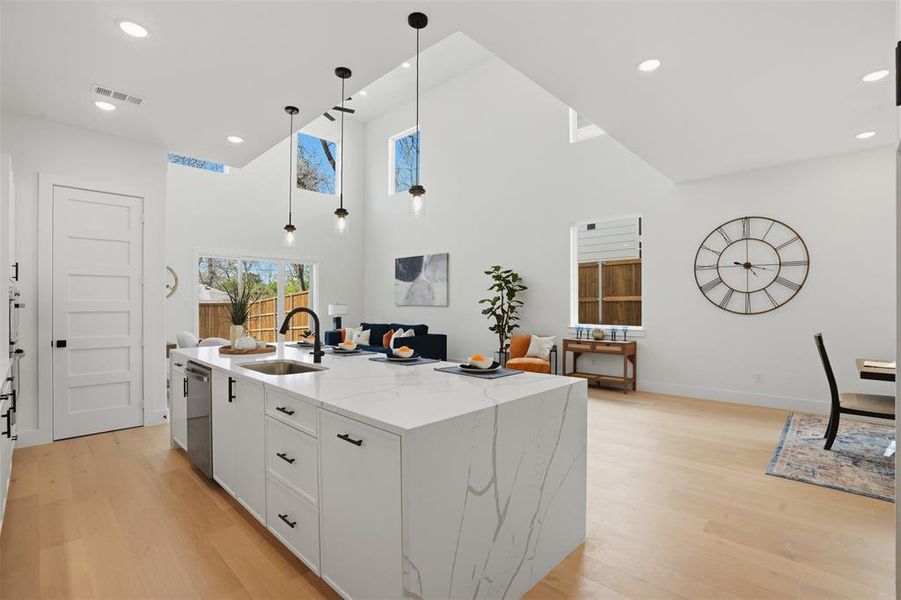 Furnished interior view inside a new home in , Dallas (Image 16).