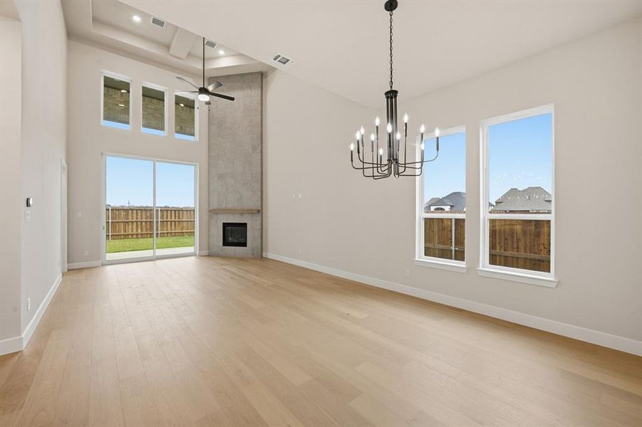 Spacious, unfurnished interior of a new home in Star Trail: 55ft. lots, Prosper (Image 29).