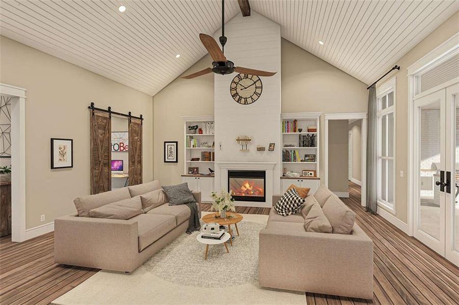 Furnished interior view inside a new home in , Maysville (Image 6).
