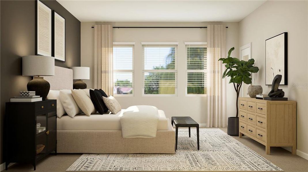 Furnished interior view inside a new home in Waterstone: Estate II Collection, Groveland (Image 22).