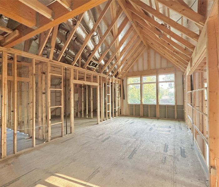 Second Floor Gameroom with Access to the Media Room. Construction Photo as of 2/26/2026