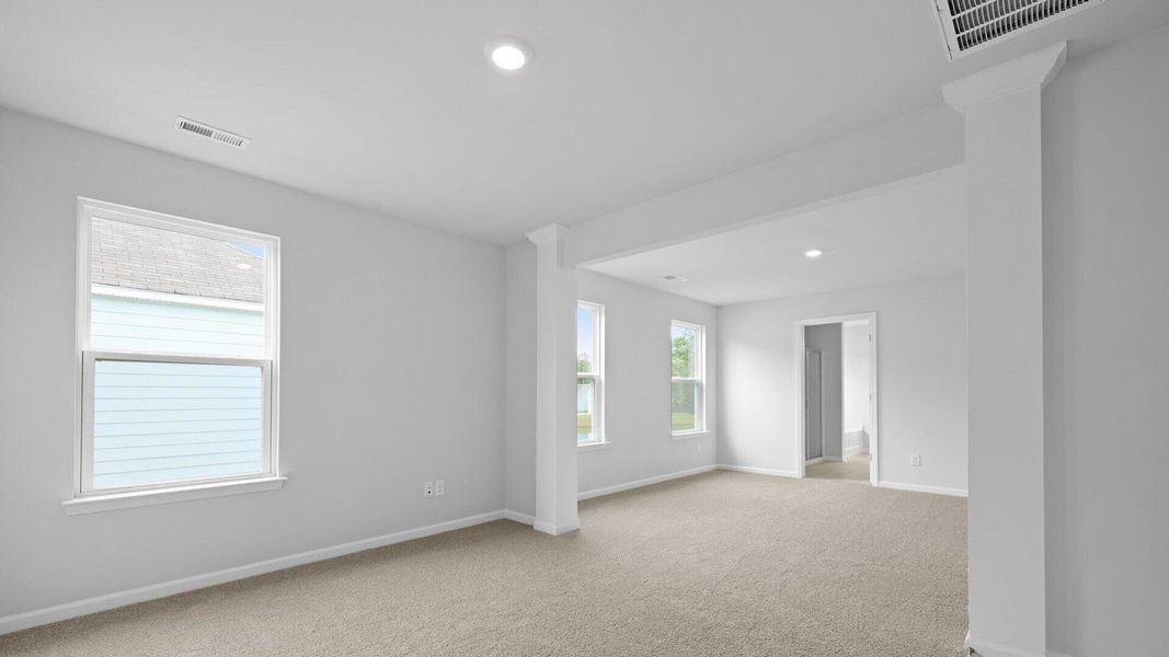 Spacious, unfurnished interior of a new home in Founders Corner, Summerville (Image 10). Spacious, unfurnished interior of a new home in Founders Corner, Summerville (Image 10).