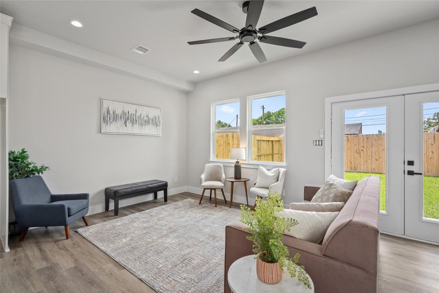Furnished interior view inside a new home in , Houston (Image 9).
