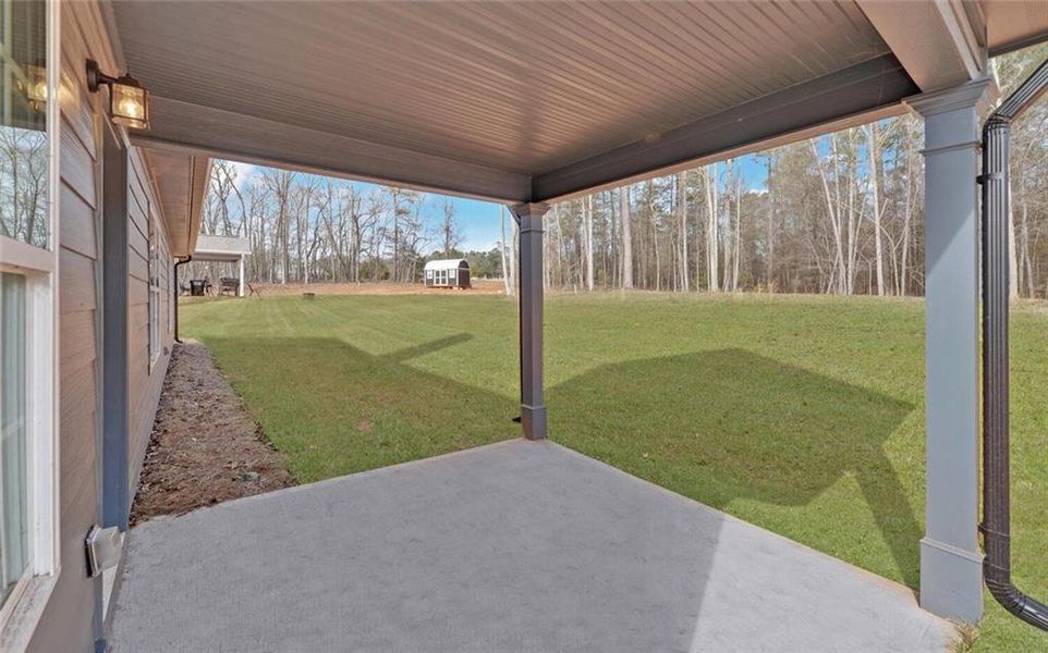 Exterior details and patio area of a home in , Lavonia (Image 23). Exterior details and patio area of a home in , Lavonia (Image 23).