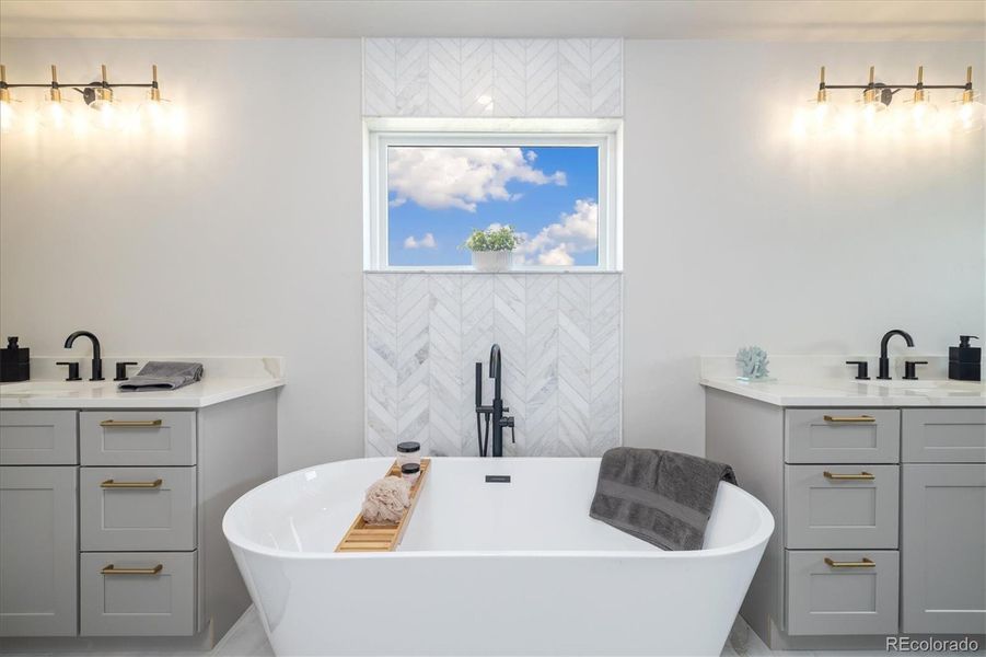 Furnished interior view inside a new home in , Denver (Image 9).