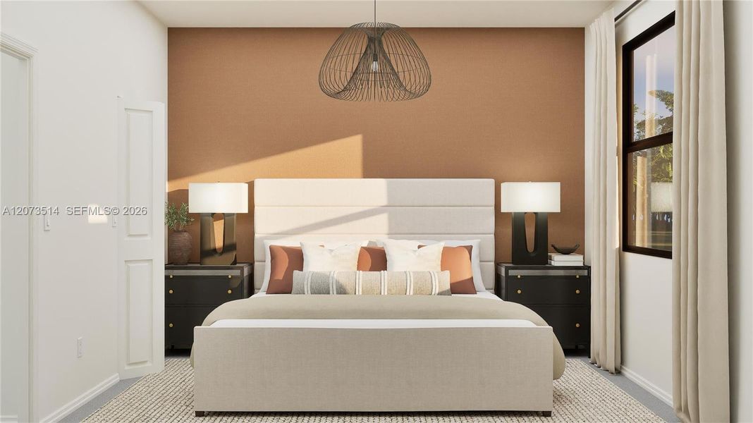 Furnished interior view inside a new home in Pineland Crest, Miami (Image 8).