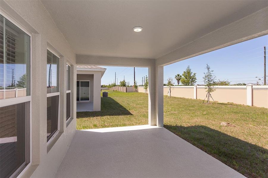 Exterior details and patio area of a home in Lawson Dunes, Haines City (Image 3).