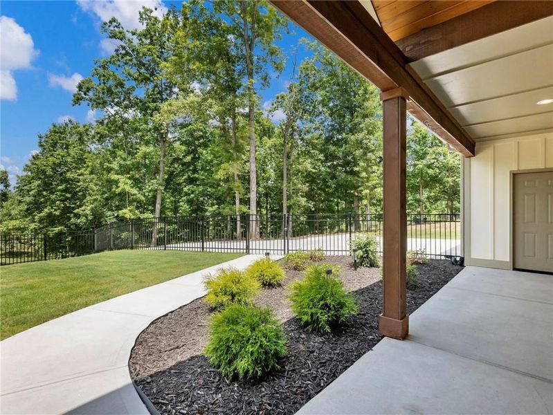 Exterior details and patio area of a home in , Cornelia (Image 22). Exterior details and patio area of a home in , Cornelia (Image 22).