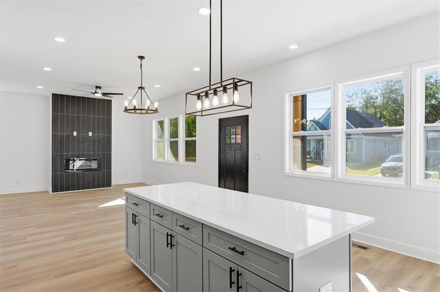 Furnished interior view inside a new home in , Atlanta (Image 5).