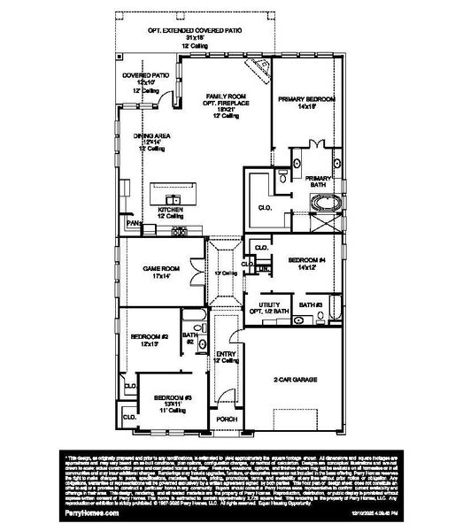 2D floor plan layout of this home in Artavia, Conroe, TX (Image 2). 2D floor plan layout of this home in Artavia, Conroe, TX (Image 2).