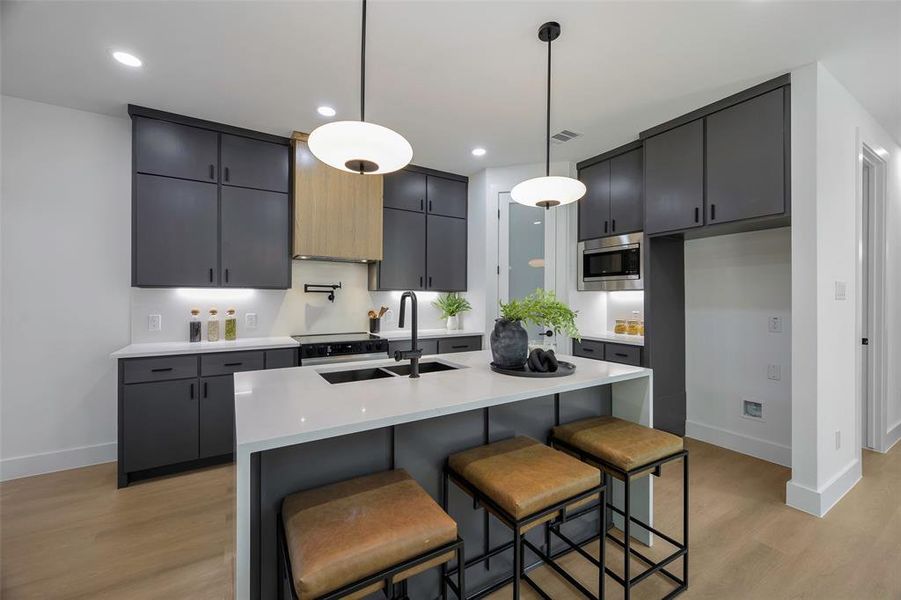 Furnished interior view inside a new home in , Dallas (Image 11). Furnished interior view inside a new home in , Dallas (Image 11).