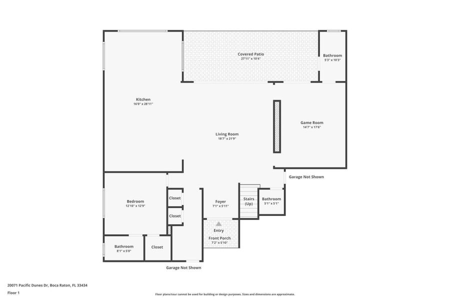 2D floor plan layout of this home in , Boca Raton, FL (Image 6). 2D floor plan layout of this home in , Boca Raton, FL (Image 6).