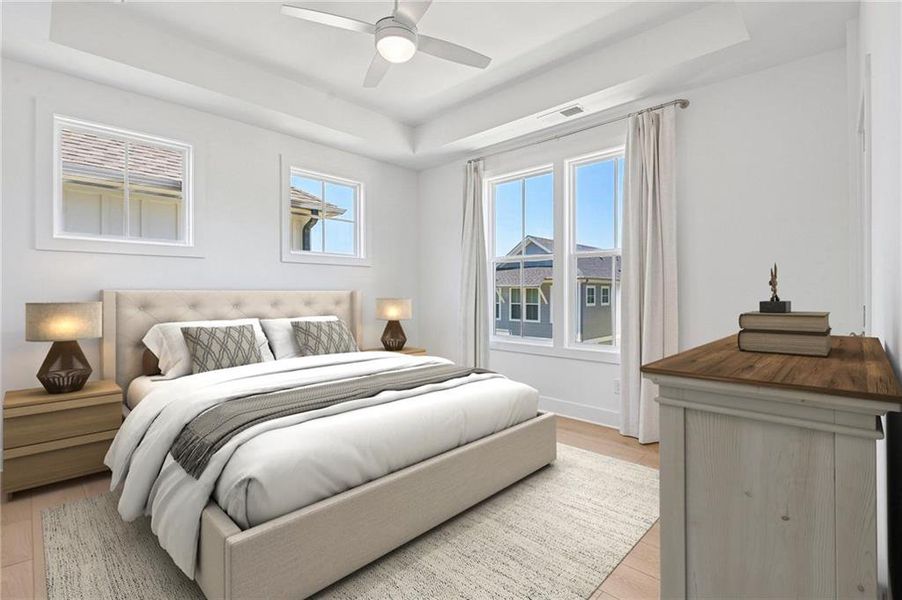 Furnished interior view inside a new home in , Alpharetta (Image 9).