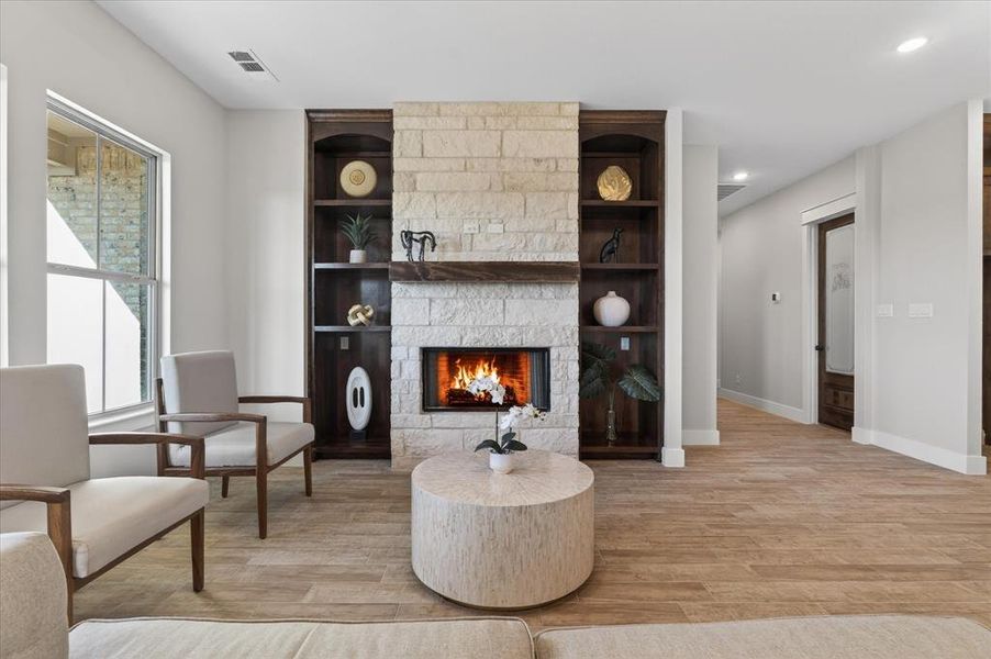 Furnished interior view inside a new home in , Celeste (Image 30).