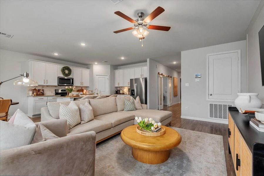 Furnished interior view inside a new home in , Montgomery (Image 19). Furnished interior view inside a new home in , Montgomery (Image 19).