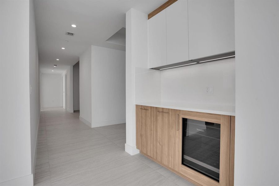 Dry Bar and Hallway
