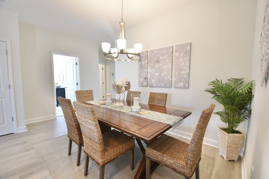 Representative furnished interior of a home built from the Isla by Stevens Fine Homes in Parkwood Estates, Leland (Image 7).