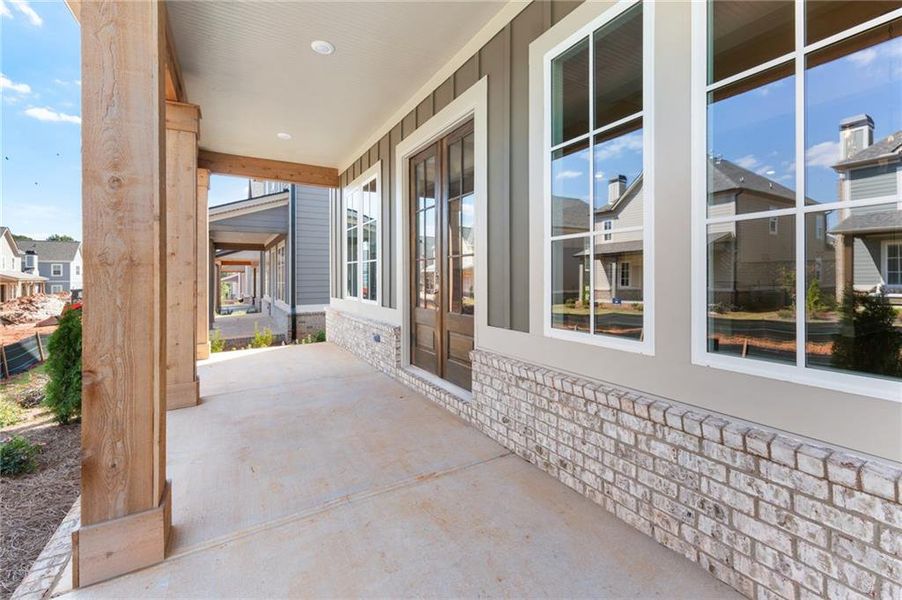 Exterior details and patio area of a home in Trove, Watkinsville (Image 3).