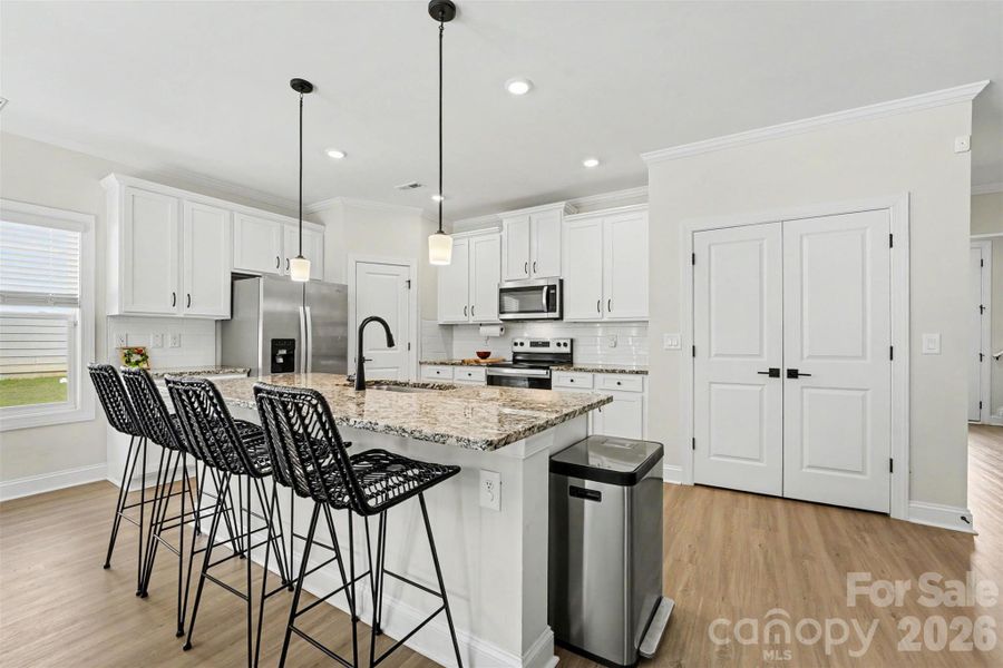 Furnished interior view inside a new home in Colonial Crossing, Troutman (Image 12).