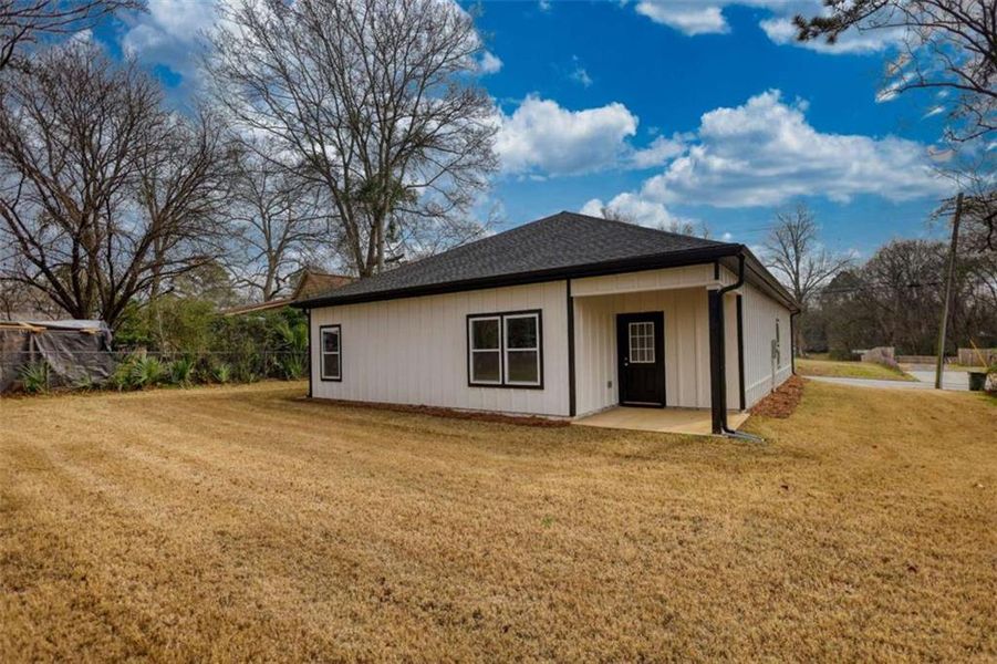 Exterior details and patio area of a home in , Madison (Image 4). Exterior details and patio area of a home in , Madison (Image 4).