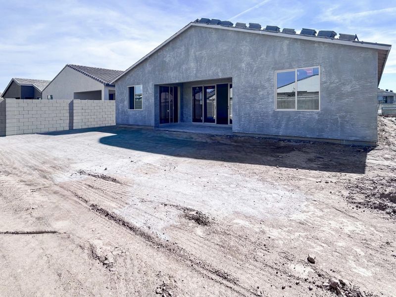 Back exterior elevation